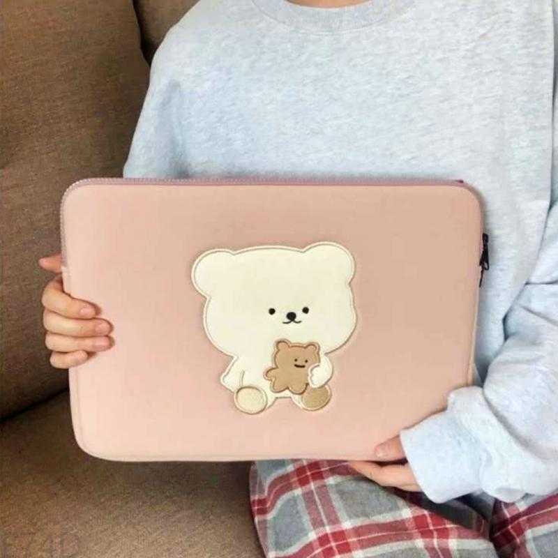 E74D Bear Laptop Torba Pijana bawełniana bawełniana szokująca tabletka