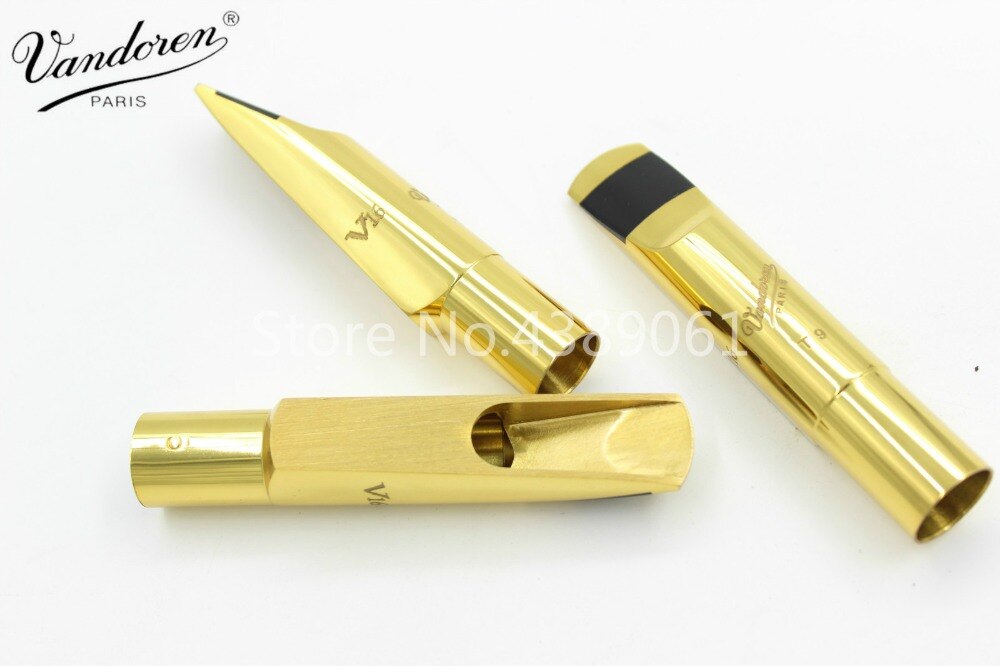 Vandoren V16 Series Metal Gold Lacquer Saxophone Mouthpiece For Alto Tenor Soprano Sax Accessories Size 5 6 7 8 9