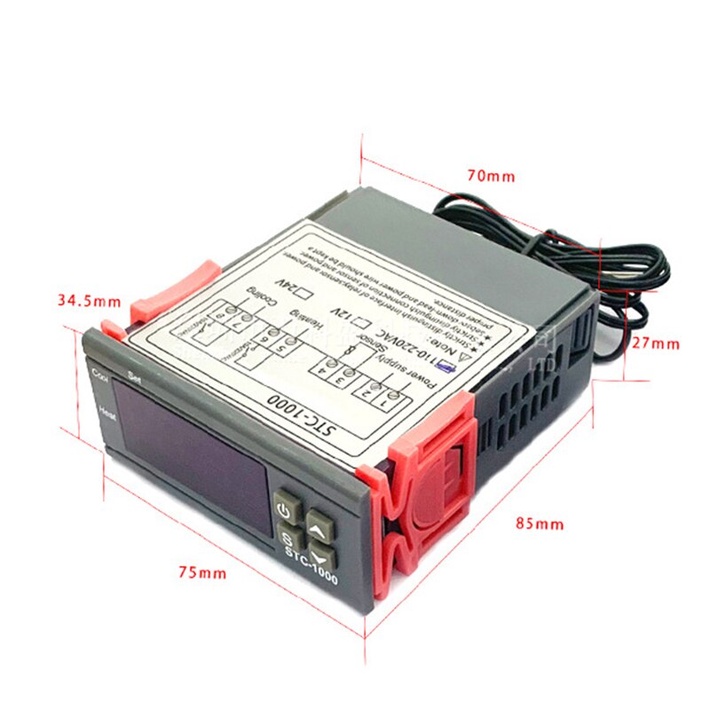 Multi-function Digital Constant Temperature Controller Thermoregulator for STC-1000 With Sensor SEC88