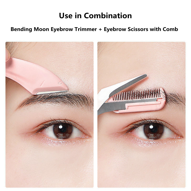 Eyebrow Trimming Knife Eyebrow Face Razor For Women Eyebrow Scissors With Comb Brow Trimmer Scraper Accesso