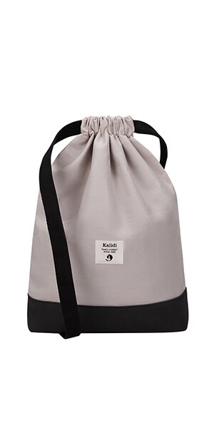 KALIDI Bag Backpack Drawstring Daypack Gymsack Gym Bag Sports Bag for Women &amp; Men with Inner Pocket 11 Liters Travel and City: Khaki