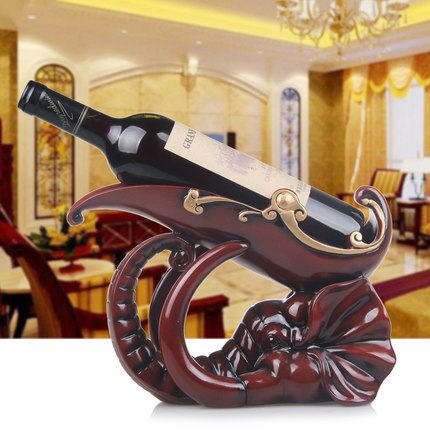 Europäischen Rotwein Halfter wohnzimmer luxus wein schrank dekorationen Hohe fuß wein glas Halfter haushalt wein flasche Gestell: V