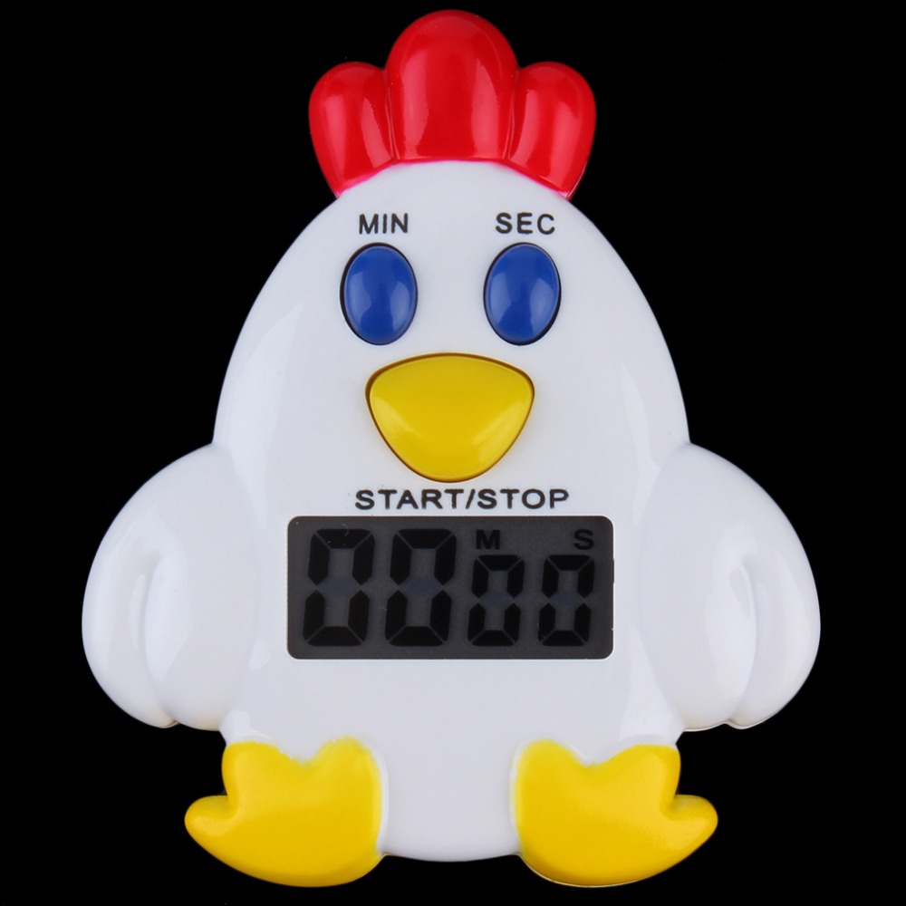 1 Stuks Mini Plastic Kip Home Keuken Timer 99 Minuten 59 'Mechanische Timer Koken Alarm Bell Bakken Herinnering Populaire
