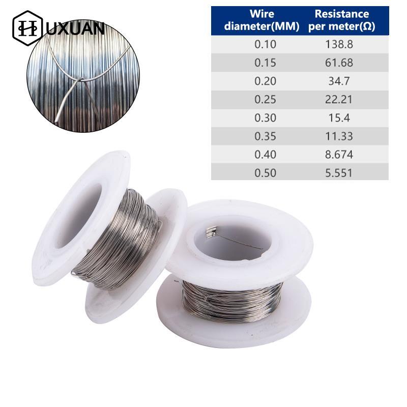 20M/Roll Cr20Ni80 Heating Wire 0.1-0.5mm Diameter Nichrome Wire Cutting Foam Resistance Wires Alloy Heating Yarn Mentos