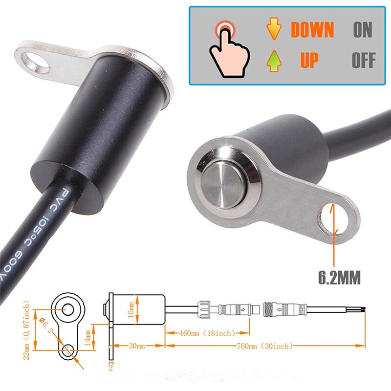 12V 16A Interrupteur ON-OFF pour guidon de moto, interrupteurs de phares en alliage d'aluminium étanches pour interrupteur de guidon de 7/8 22mm, projecteur antibrouillard clignotant 12V 16A Interrupteur ON-OFF pour guidon de moto, interrupteurs de phares en alliage d'aluminium étanches pour interrupteur de guidon de 7/8 22mm, projecteur antibrouillard clignotant