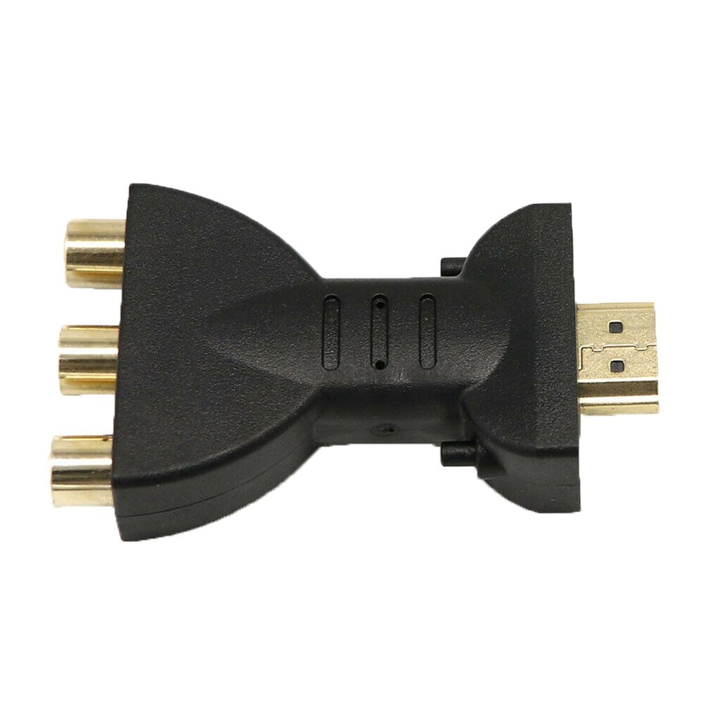 Vergulde Hdmi Naar 3 Rgb Rca Video Audio Adapter Av Component Converter Hdmi Kabels vrouwelijke-Vrouwelijke Onleny