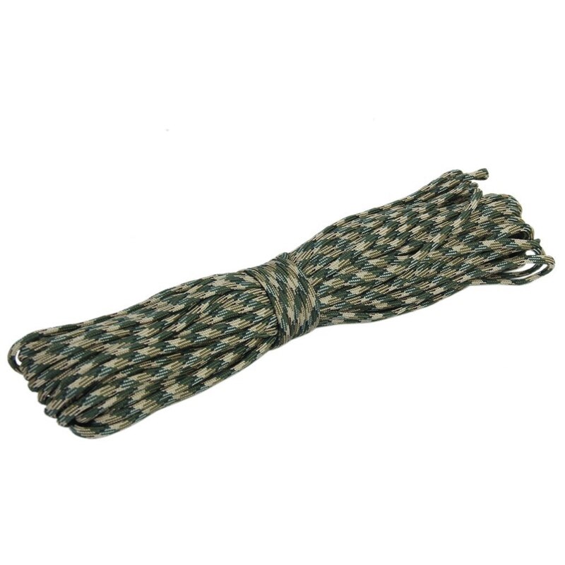 100ft 550 Cord Paracord Parachute Survival Cord - Woodland Camo