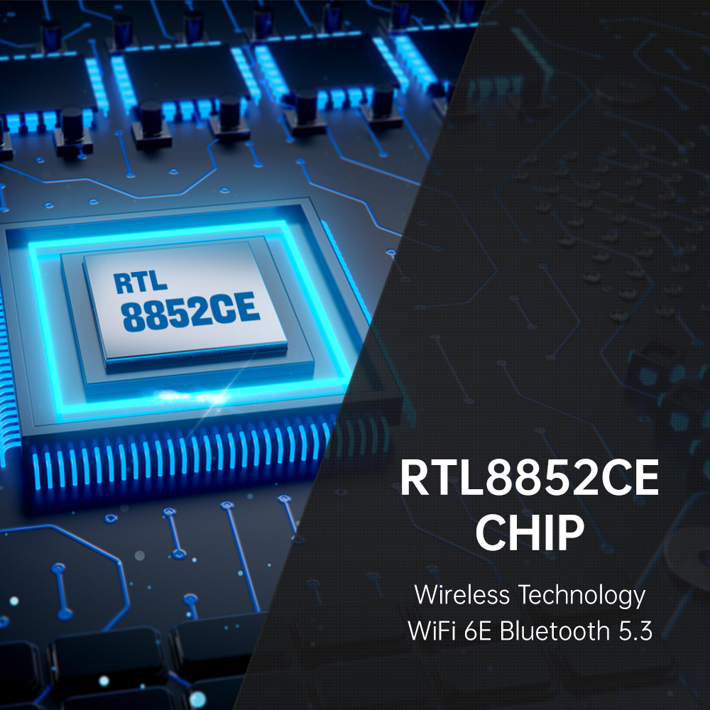 WiFi 6E Bluetooth 5.3 PCIE Adattatore WiFi RTL8852CE Tri-Band 2.4G/5G/6GHz 5400Mbps Scheda di rete wireless per Win 10/11