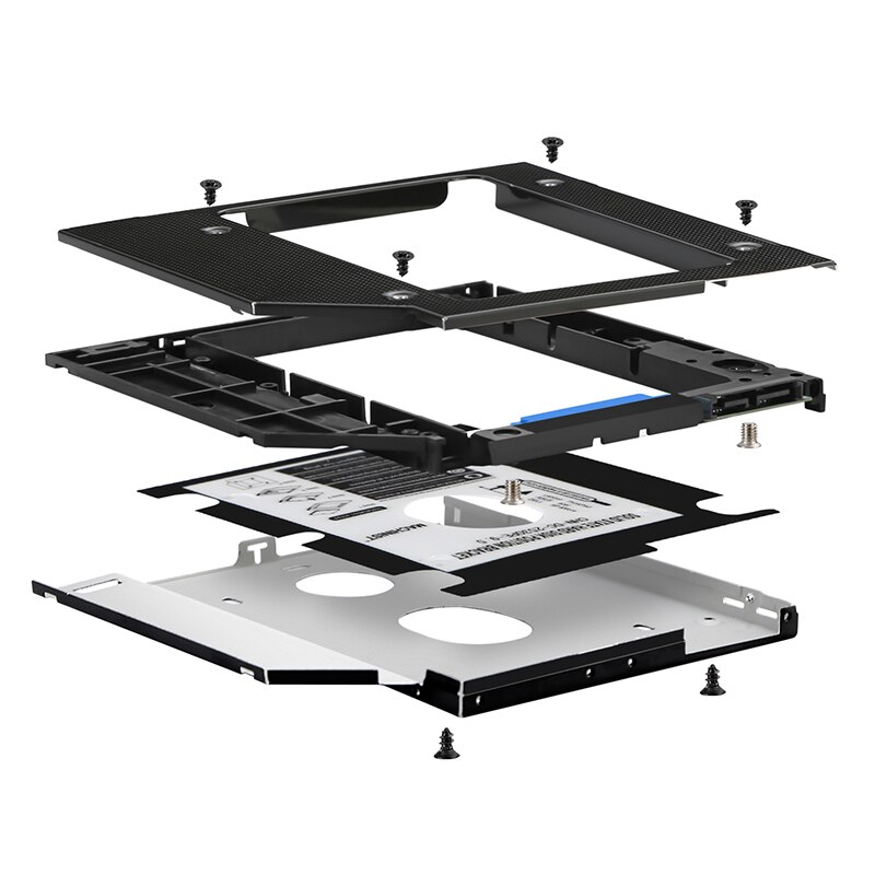 SSD HDD caddy 9.5mm optibay SATA 3.0 Hard Disk Drive Enclosure DVD Adapter 2.5" Aluminum For Laptop CD-ROM Optometrist box