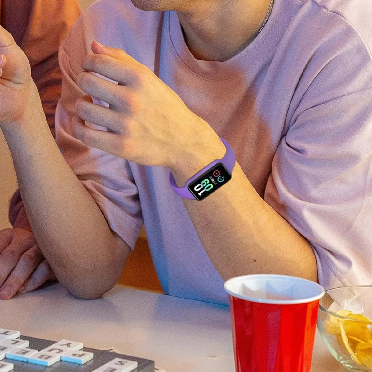 Silikon klokkerem til huami amazfit band 7 smartklokkerem armbånd soprt armbånd til amazfit band 7 remspenne