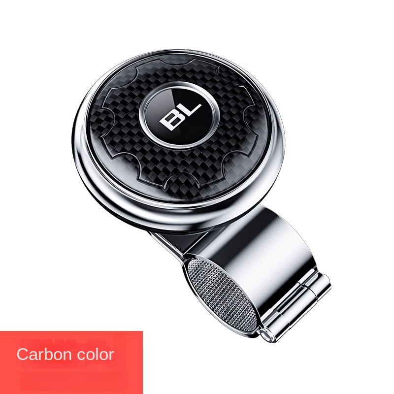 Bola giratoria de refuerzo para volante de coche, perilla giratoria de rodamiento, mango de potencia, accesorios universales para automóviles, Kit de ahorro de trabajo: Gris oscuro