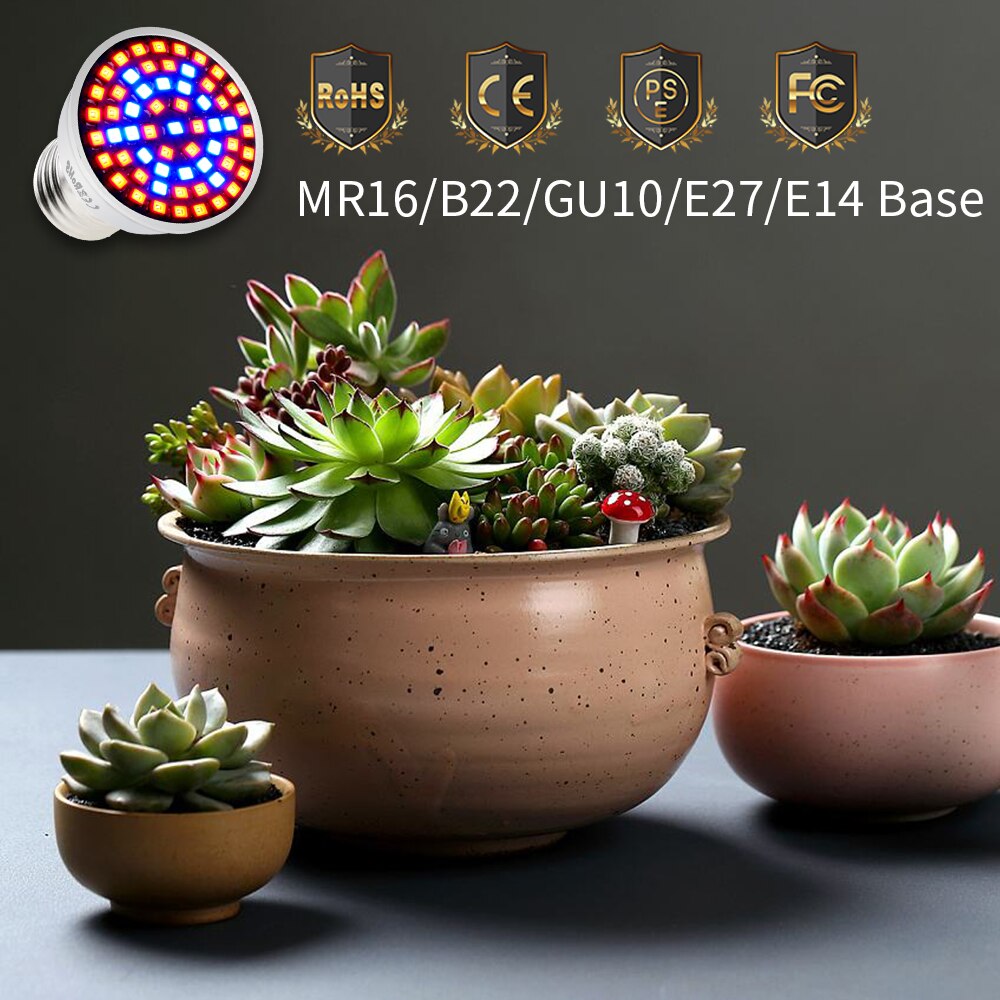 E27 Wachsen LED gesamte spektrum 220V Fitolamp E14 LED Wachsen Licht GU10 drinnen Wachsenden LED Pflanzen Lampe Herr16 Hydrokultur LED-lampe GU5.3