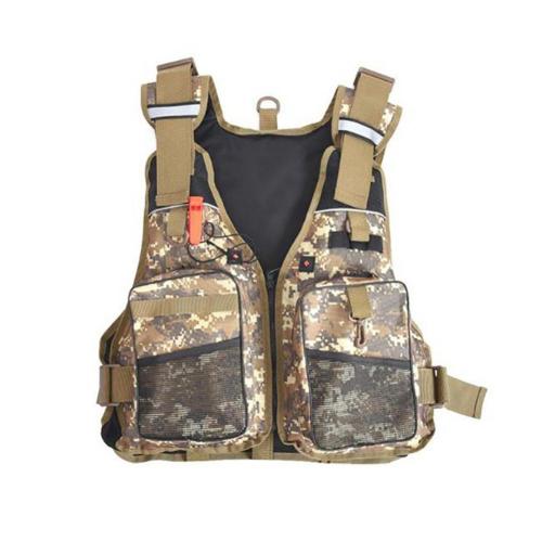 45% Discounts ! Outdoor Adjustable Floating Fly Fishing Jacket Multi-pocket Waistcoat: Yellow