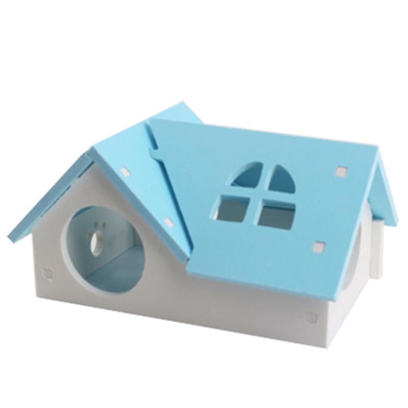 Leuke Houten Hamster Hideout Creatieve Hamster Villa Kleine Huisdier Hideout Hamster Huis Dier Slapen Kooien Accessoires: 5
