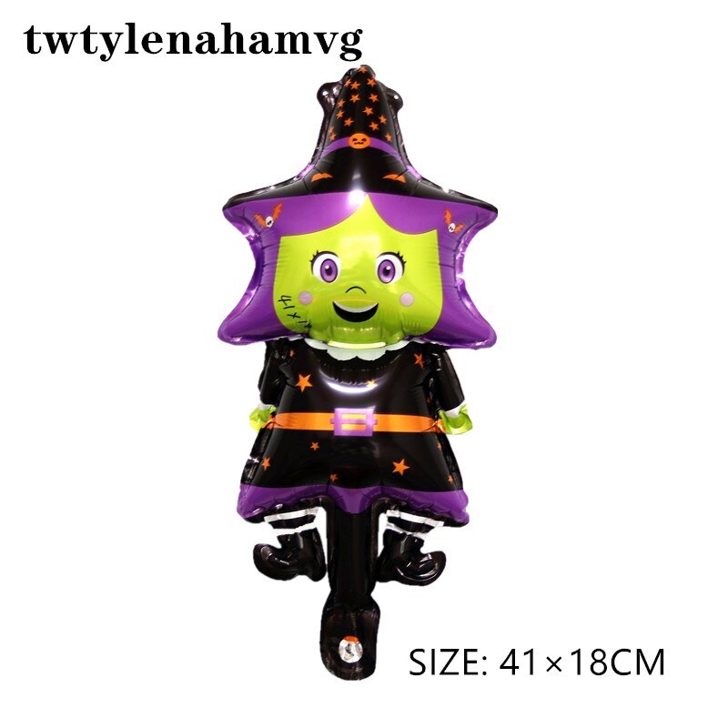 Couleur Mini taille Halloween dessin animé modèle 18 pouces rond feuille d'aluminium ballon préféré des enfants fête décoration jouet: 12 mini size
