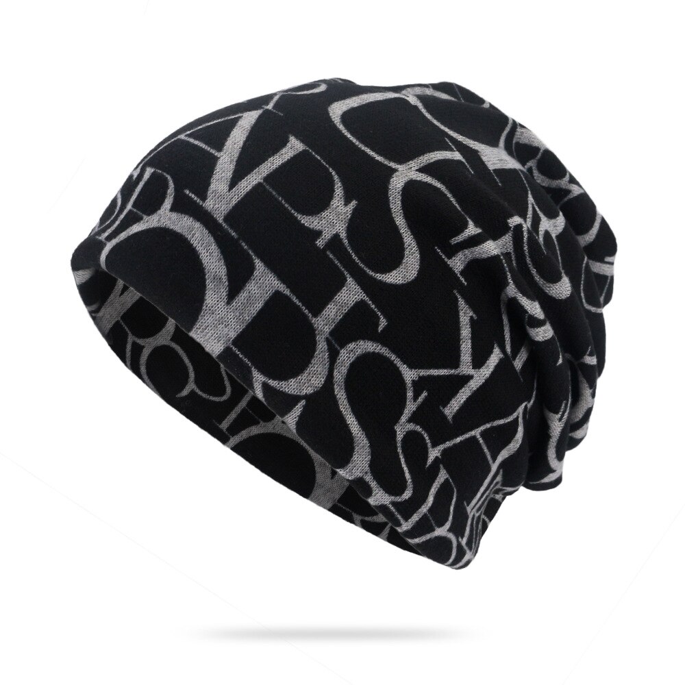 Cotton Slouchy Beanie Hats for Women and Men,Headshion Skull Cap, Multifunctional Headwear Bike Hard Hat Helmet Liner: style3