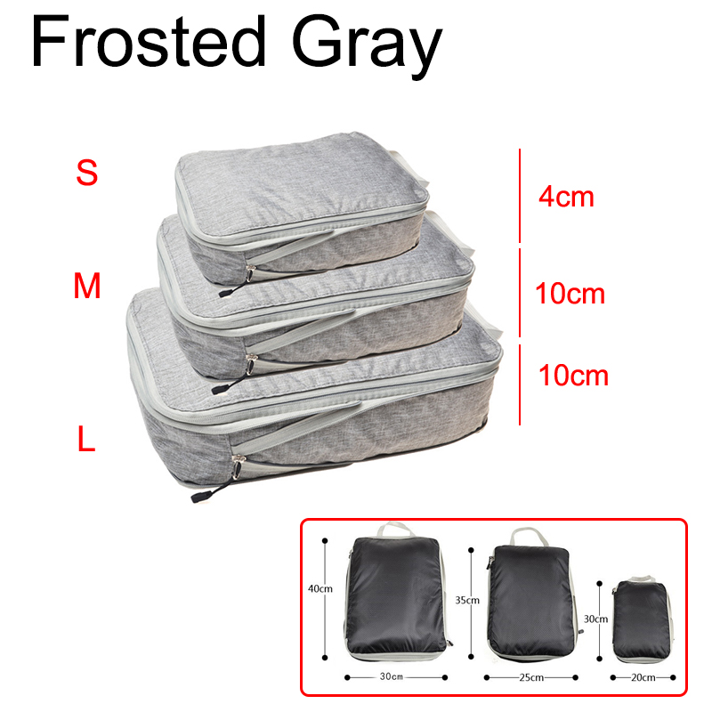 Reise Lagerung Tasche Kompressible Verpackung Für Einfache Lagerung dauerhaft Kleidung Würfel Große Kapazität Nylon Tasche Für Kleidung Lagerung: M / Lila