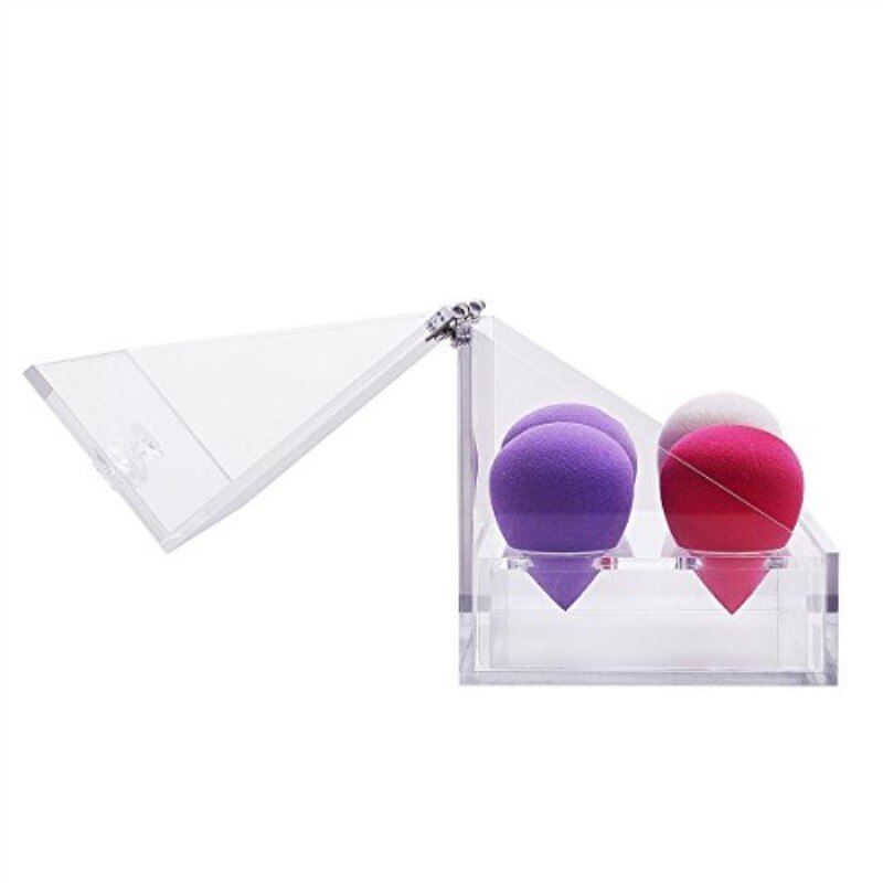 Make-up Foundation Diamond Collection 4-Slot Acryl Make Up Blender Case