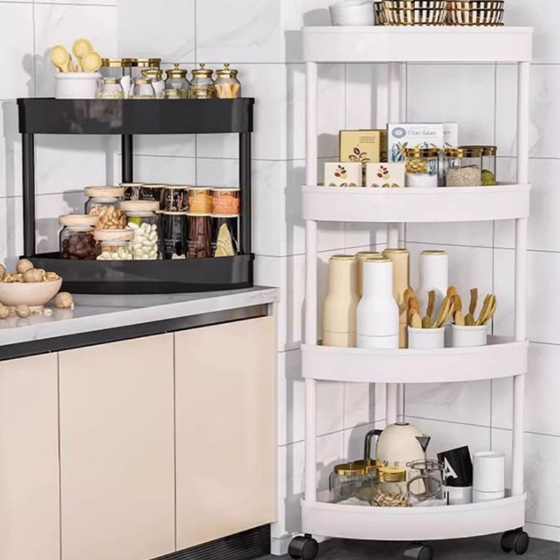 Bathroom Shower Gel Corner Rack Multi-layer Mobile Storage Rack Living Room Snack Rack Debris Kitchen Storage Shelf