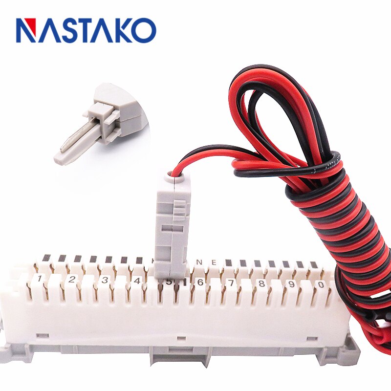 110 test head to alligator clips RJ11 voice test leads MDF check test cord Cable for 110 phone Krone voice module Telecom panel
