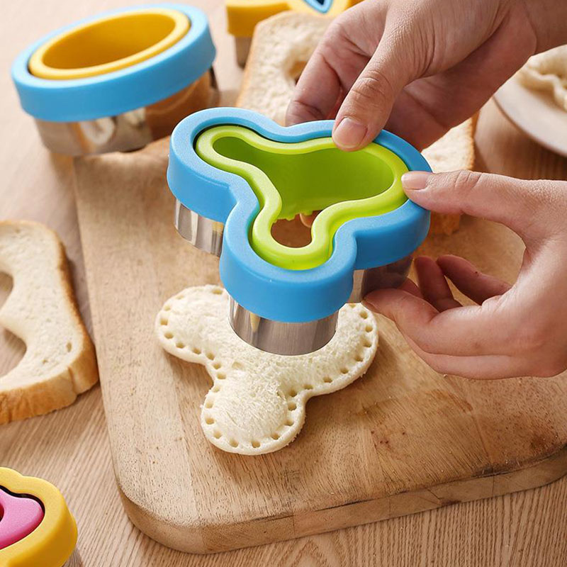 Sandwich Cutter for Kids Biscuit Cutter Uncrustables Sandwich Maker DIY Mold Cutters Food Picks for Kid Lunch Lunchbox Bento Box