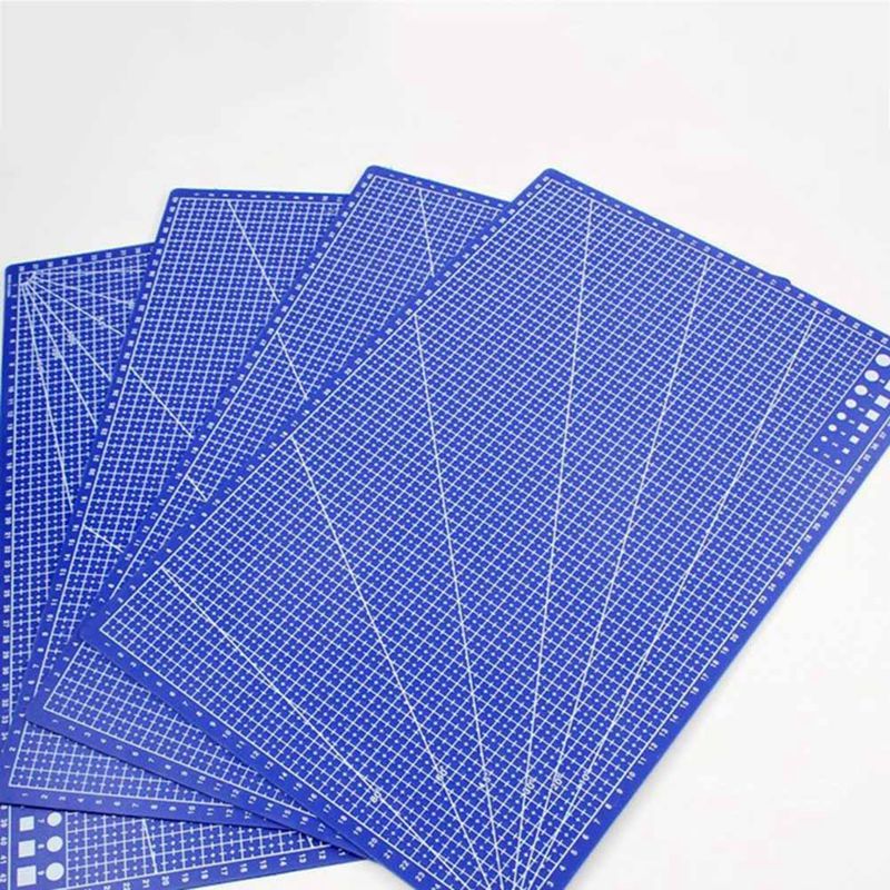 1 Pc A3 Pvc Rectangle Grid Lines Cutting Mat Tool Plastic Craft Diy Tools 45cm * 30cm