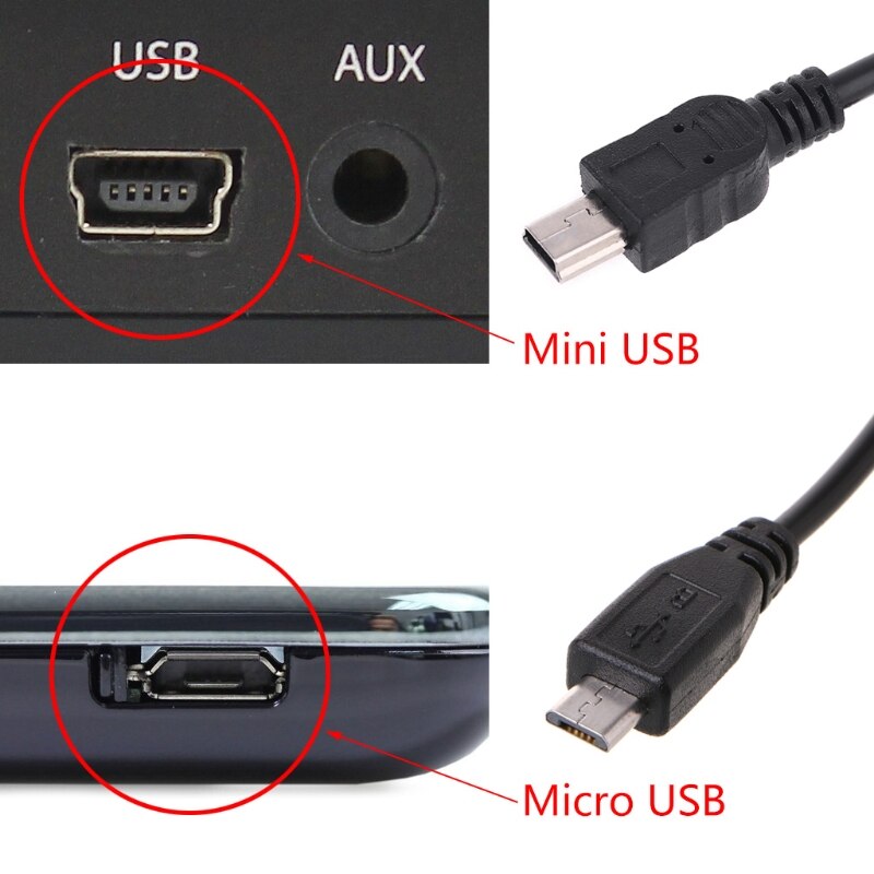 1 pc 3.5m bil kamera dvr strømkabel oplader adapter til dash cam udgang 5v/2a mini micro usb