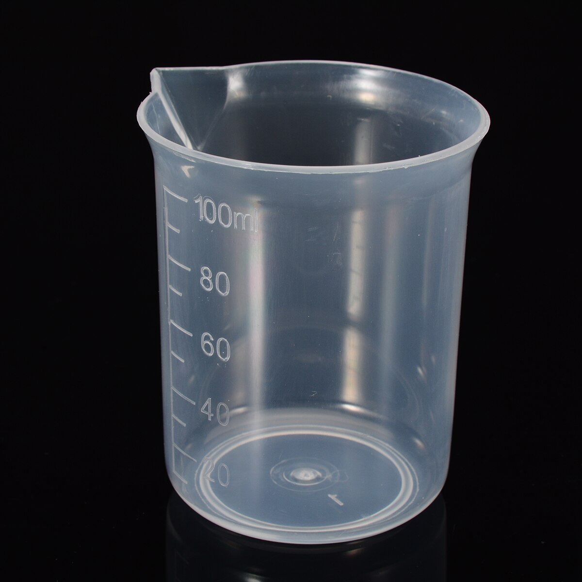 1pc 100ml kirkas muovinen mittakannu mittakuppi asteikolla pinnalla keittiön laboratorion mittaustyökalu