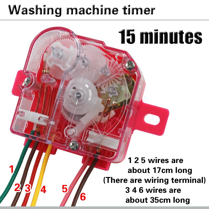 6 wire 180 degree washing machine timer Washing machine timer switch Wash timer Semi-automatic double-cylinder washing machine