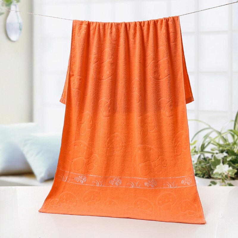 Toalla suave absorbente para mascotas, Toalla de baño de algodón puro para perros y gatos, toallas absorbentes de secado rápido, toalla gruesa grande: orange