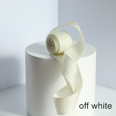 Rugzak Accessoires Schooltas Met Kleur Canvas Tas Met 2.5Cm Breed Touw Platte Riem Singels Riem Touw Riem: off white