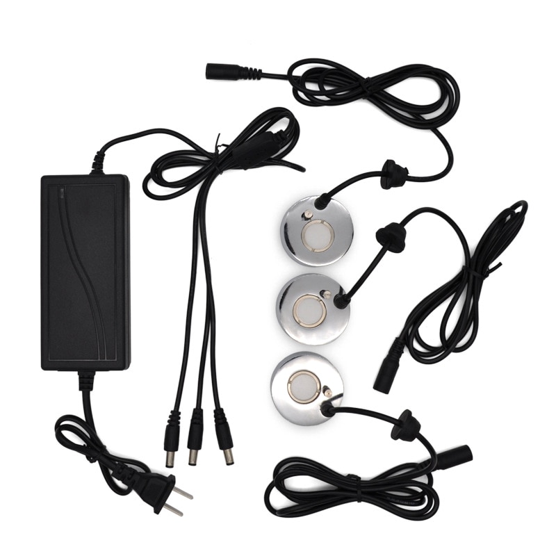 Mist Maker Fogger Ultrasone Luchtbevochtiger 3Pcs Verneveling Koppen Water Fontein Vijver Fog Verstuiver Luchtbevochtiger Us Plug: Default Title