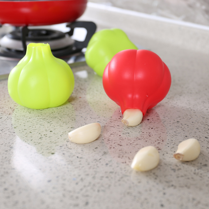 Creatieve Huishoudelijke Keuken Knoflook Dunschiller Gereedschap Moderne Eenvoud Draagbare Food Grade Siliconen Zachte Peeling Knoflook Peeling Tool