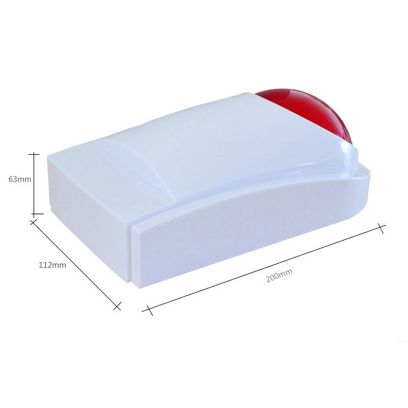 Flash Sirene Alarm Externe Draadloze Smart Outdoor Waterdicht Geluid Licht Site 120Db Strobe Shop Home Infrarood Beveiliging Systeem