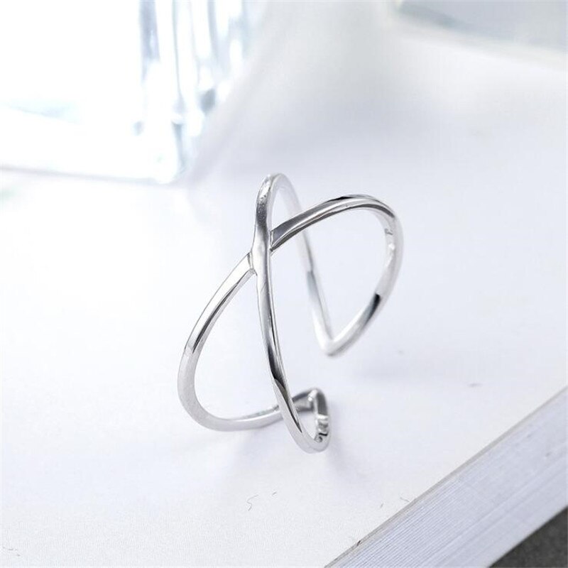 Charmant Open Kruis Ring Voor Vrouwen Vintage Boho Party Ringen Gothic Punk Sieraden Cadeaus Voor Meisjes