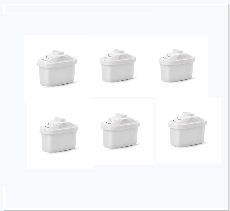 Water Filters Replacement 6Pcs Brita Water Pitcher Filter Replacement Activate Carbon Water Filter