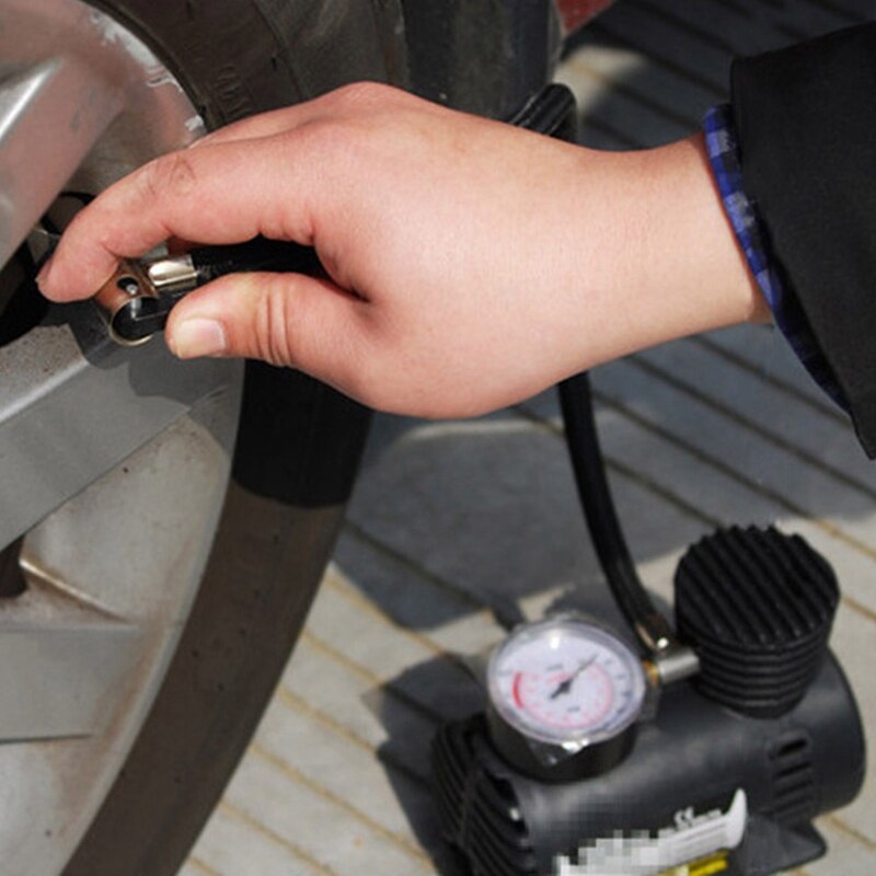 1 Set Locomotive Air Pump Portable Car Electric Small Air Pump Manufacturer 12V Mini Car Tire Air Pump