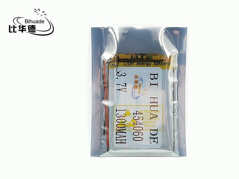 3.7V 1300mAh 454060 Lithium Polymer Li-Po li ion Rechargeable Battery cells For Mp3 MP4 MP5 GPS