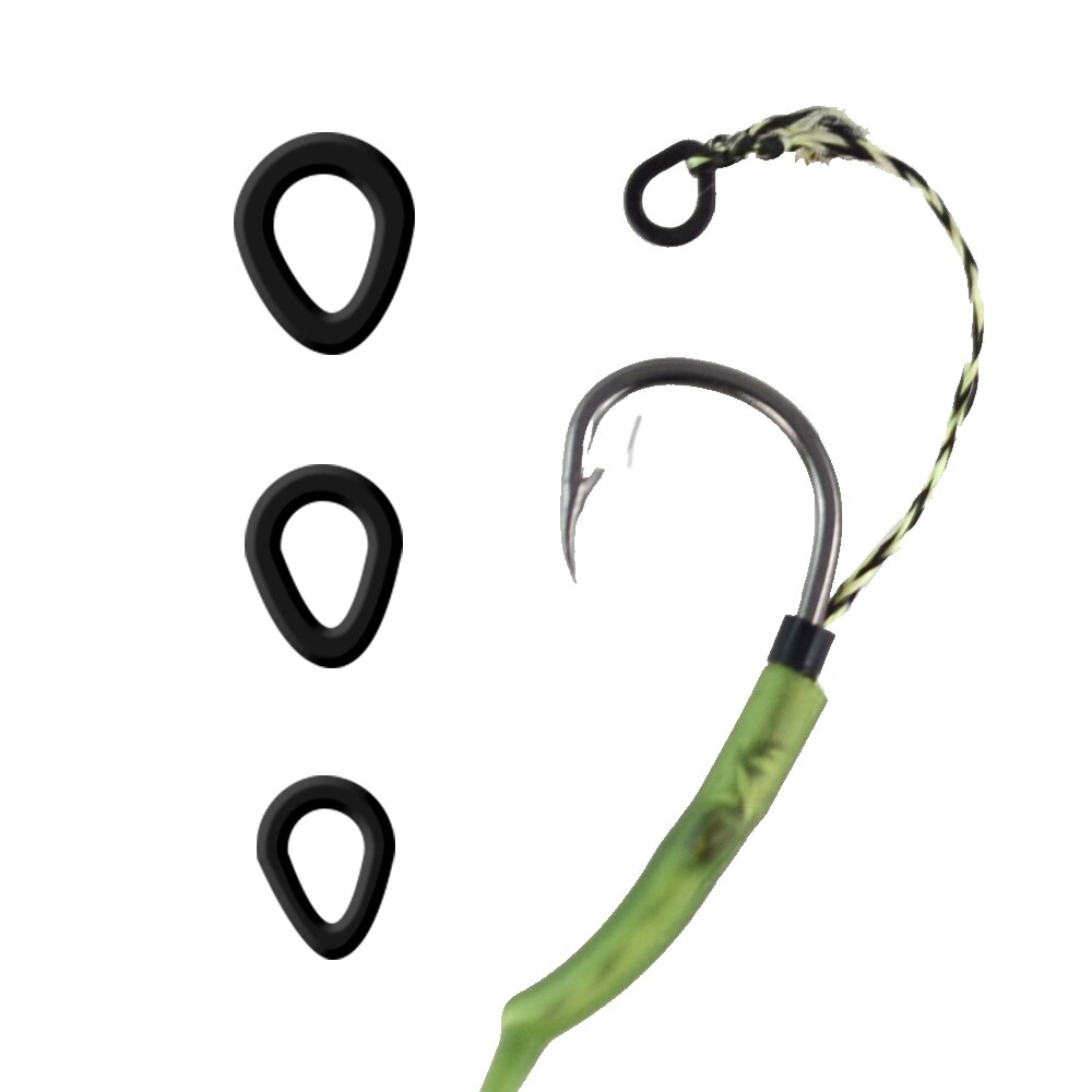 50 Stuks Karpervissen Boilie Bait Ringen Voor Hair Rigs Pop Ups Boilies Hookbait Hair Rig Ring Methode Feeder Karper vissen Accessoires