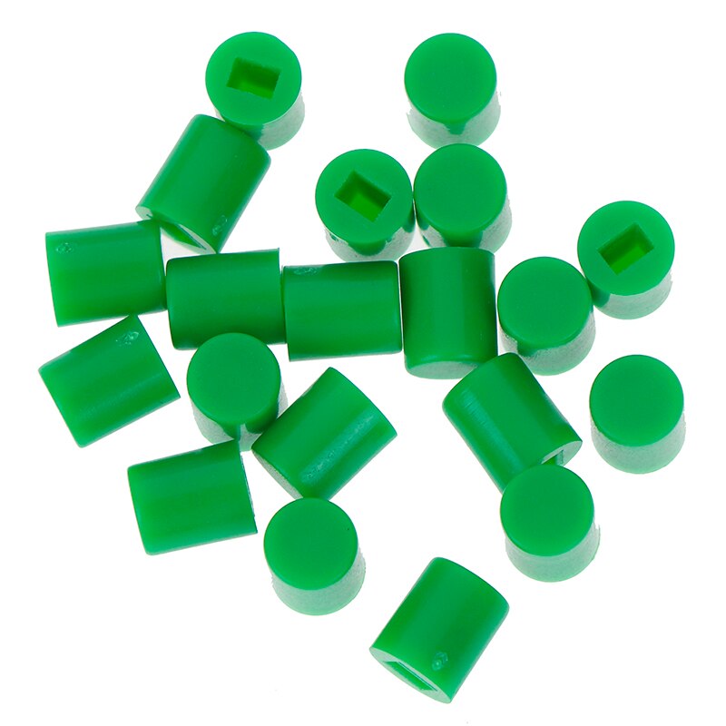 20Pcs Tactile Push Button Switch Cap 10mm Applies 6*7mm Self-locking Switch Button Cap