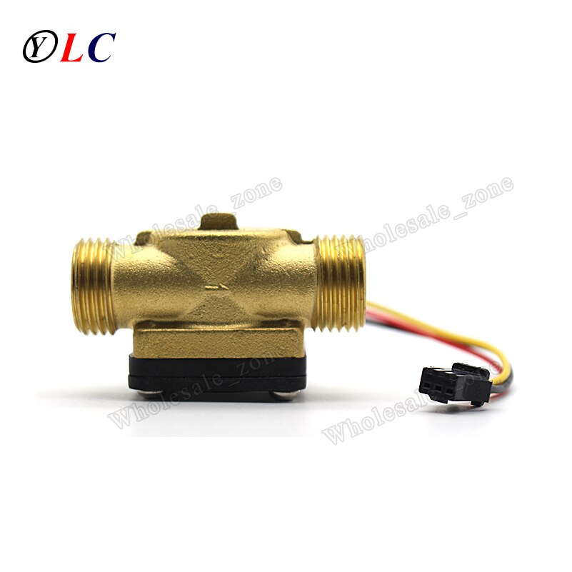 1/2" Water Controller Impeller Flowmeter Water Flow Sensor Water Flow Meter Copper Flow Sensor 1-60L/min