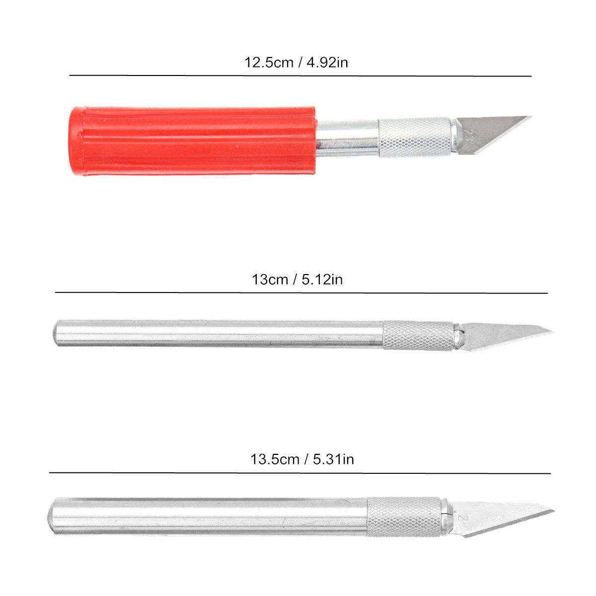 13 stk/sek udskæringspen med blade aluminiumsstang kniv læder papir skærekniv udskæringsværktøj udskæringskniv
