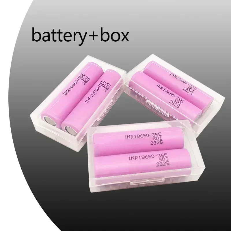 100% original 18650 3500mah 20th descarga inr18650 35e 3500mah 18650 3,7 v batería recargable de iones de litio