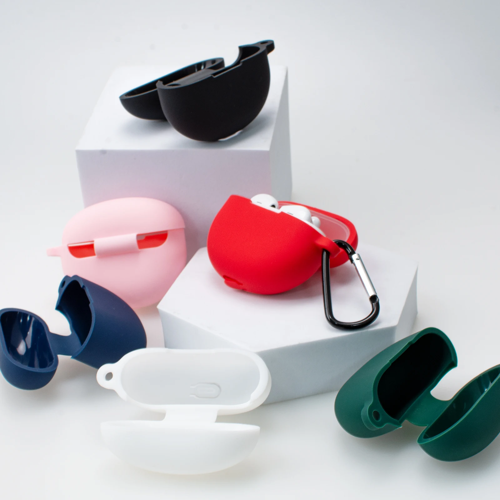 Étui de protection antichoc en silicone avec crochet pour OPPO, écouteurs Enco Air Air2