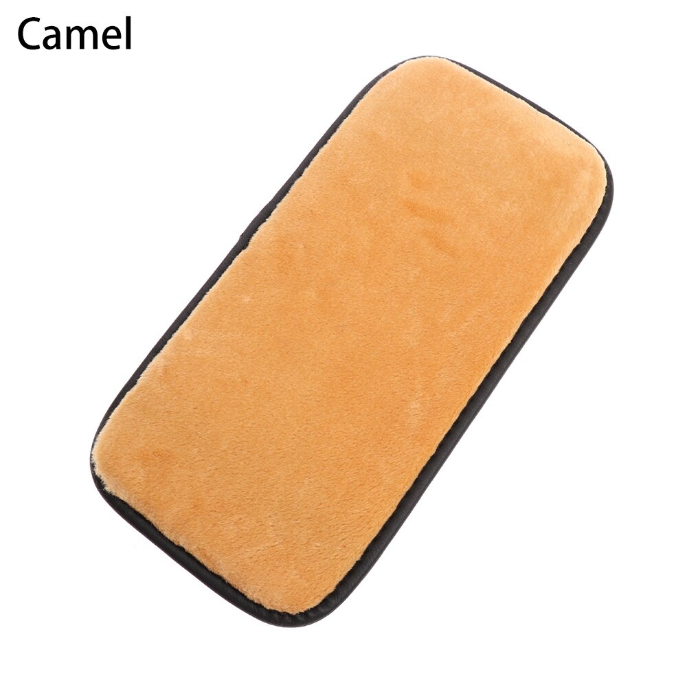 1PC Auto Armsteun Box Pad Cover Center Console Box Armsteun Pad Kussenhoes Duurzaam Mat Voor Auto Auto SUV interieur Accessoires: Camel