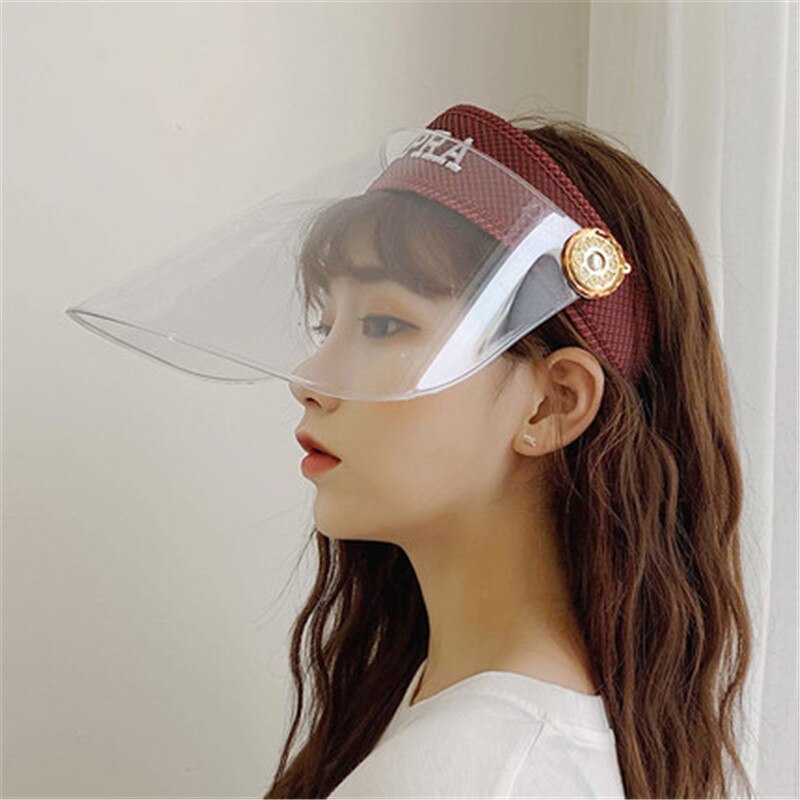 Cooking Cleaning Protective Face Shield Clear Visor Flip Up Transparent Mask Anti Elastic Band Full Face Cover: G280367A