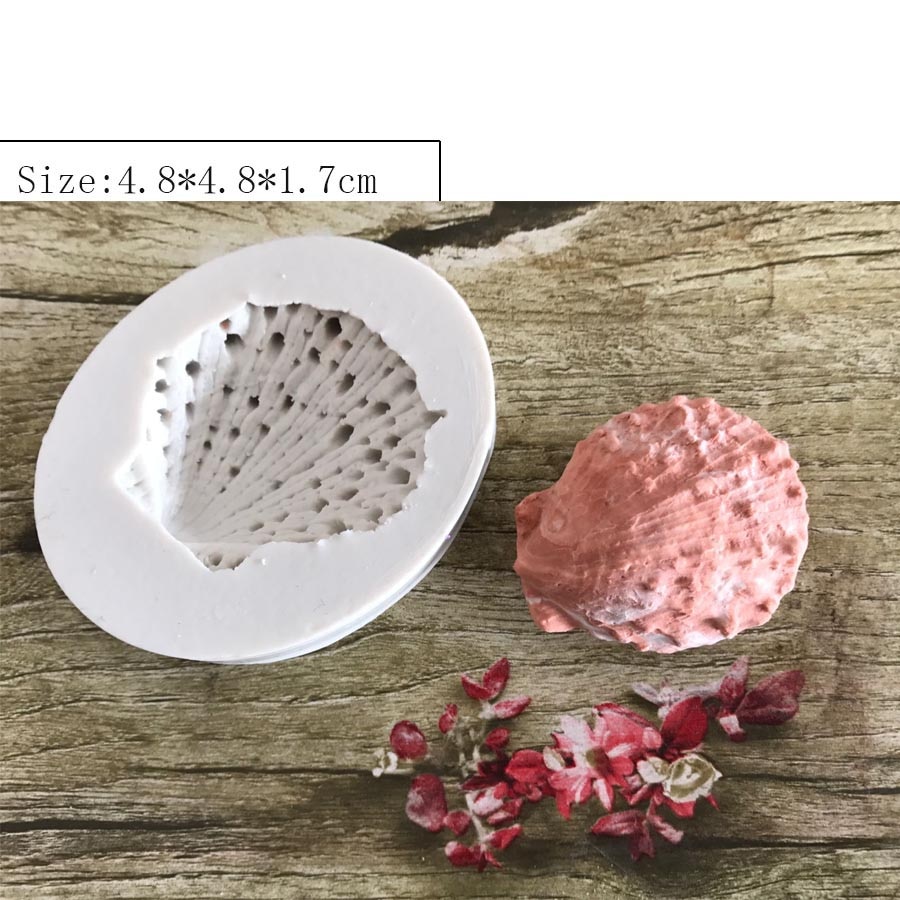 Gör-det-själv snäckskal tårta silikonformar fondant tårta dekorationsverktyg gumpaste choklad godis tvål lerformar