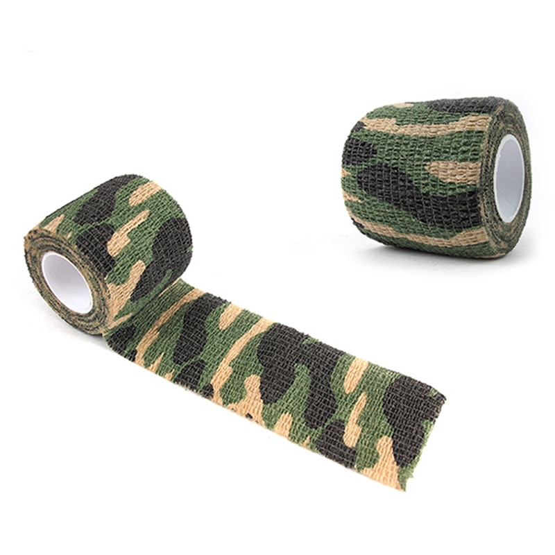 Bande de Camouflage adhésif Camouflage furtif chasse furtif ruban Non-tissé rétractable retenant le ruban Non tissé rétractable en plastique: 02