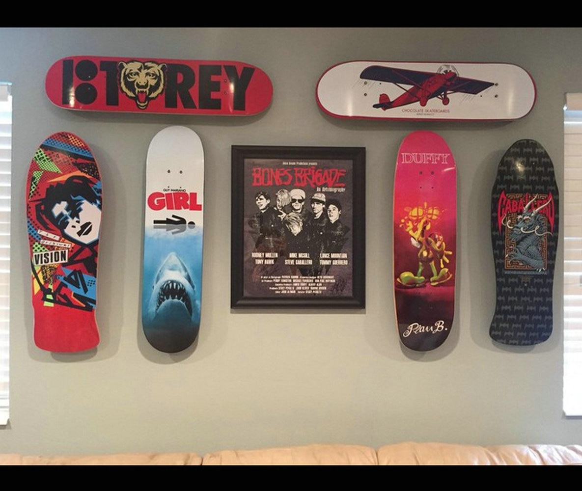 Colgador Skateboard Longboard cubierta flotante Pantalla de montaje en pared percha de Skate, soportes de almacenamiento y bastidores de Skateboard