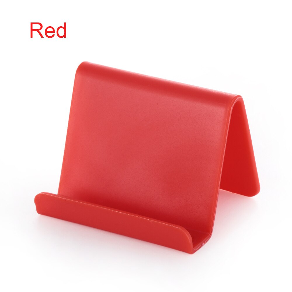 5 kleuren universele mini smartphone tafel bureau montage standaard telefoonhouder beugel voor mobiele telefoon tablets mobiele telefoon tablet: Rood